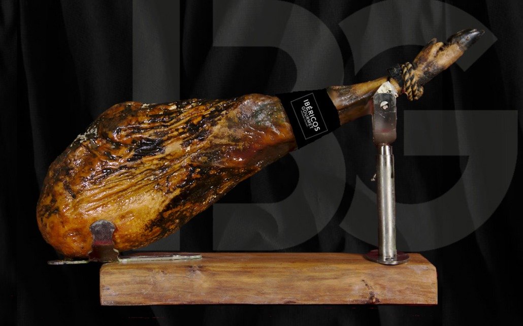 Jambon Ibérique Authentique entier sur pied en bois